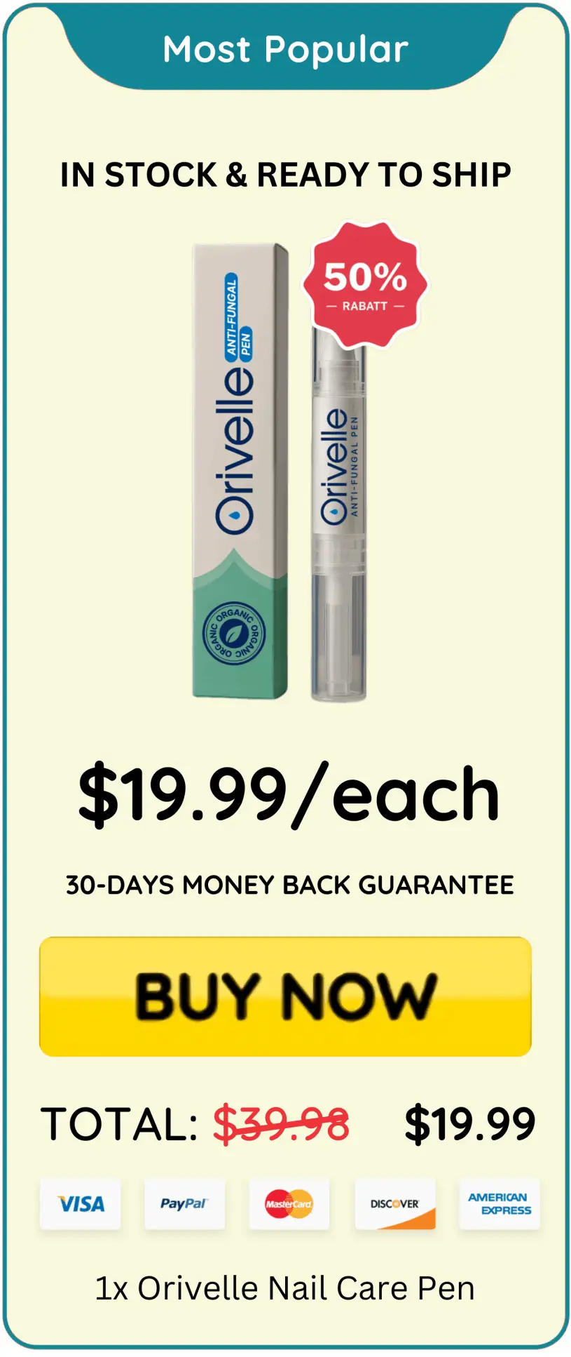 Orivelle Nail Fungus Pen price – Orivele